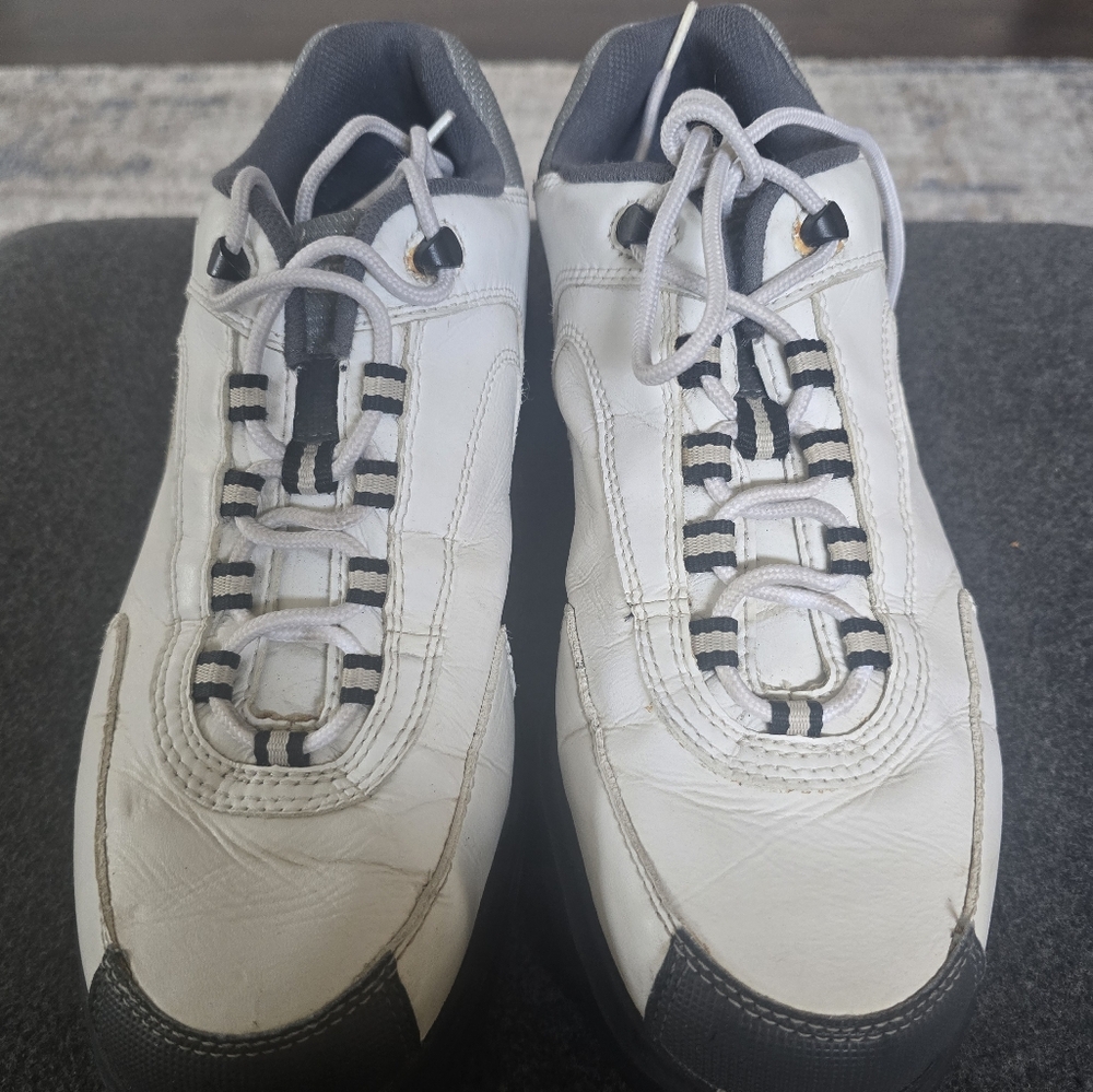 bite White and Black Men's Golf shoes